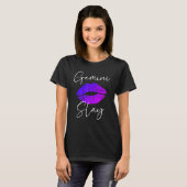 Gemini Slay Lipstick Costume Geweldige verjaardag T-shirt (Voorkant volledig)