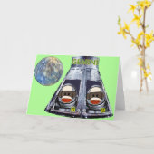 Gemini Sock Aapjes Kaart (Gele Bloem)