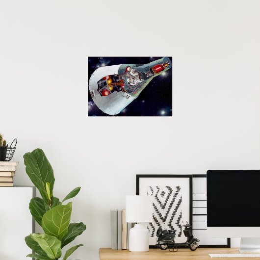 Gemini Spacecraft Poster (Thuiskantoor)