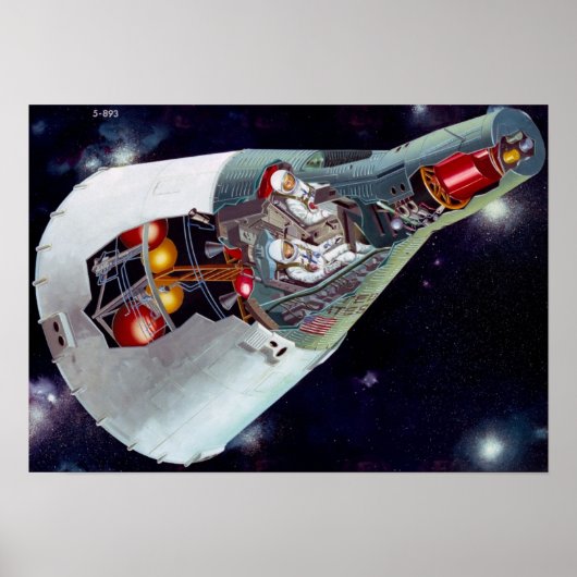 Gemini Spacecraft Poster (Voorkant)