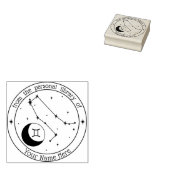 Gemini Specialized Zodiac Book Stamp Rubberstempel (Gestempeld)