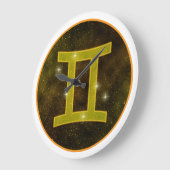 Gemini Stars Wall Clock Grote Klok (Hoek)