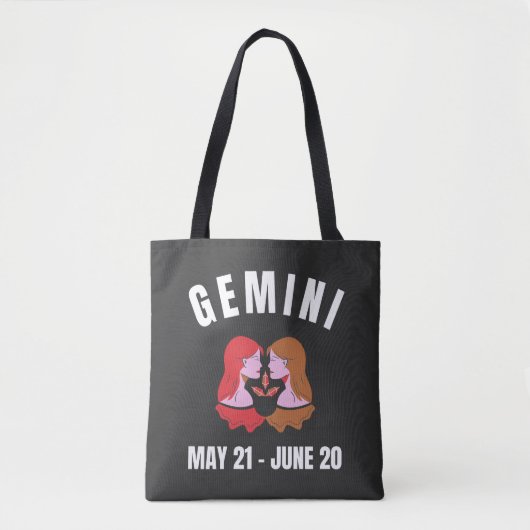 Gemini-sterbord Tote Bag (Voorkant)