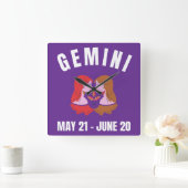 Gemini-sterbord Vierkante Klok (Huis)