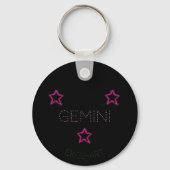 GEMINI-sterren Sleutelhanger (Achterkant)