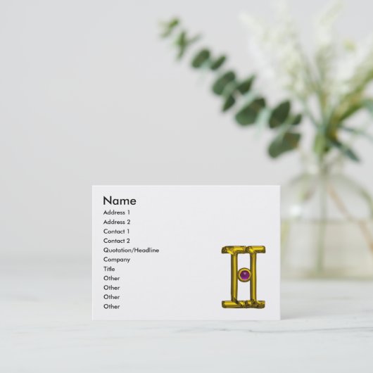 GEMINI sterrenbeeld, astrologie Visitekaartje (Staand voorkant)