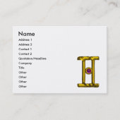 GEMINI sterrenbeeld, astrologie Visitekaartje (Voorkant)