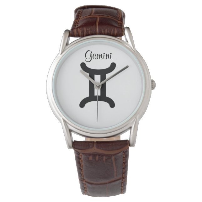 Gemini Sterrenbeeld Herenhorloges. Horloge (Voorkant)