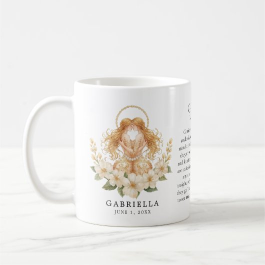 Gemini Sterrenbeeld Horoscoop Persoonlijk Cadeau Koffiemok (Links)