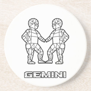 Gemini sterrenbeeld Onderzetter