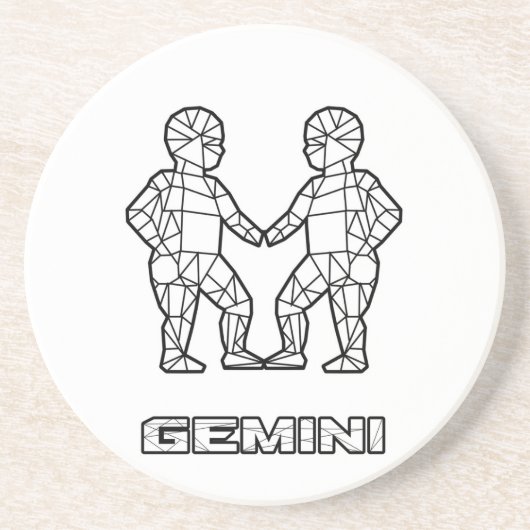 Gemini sterrenbeeld Onderzetter (Voorkant)