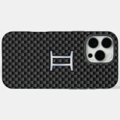 Gemini Sterrenbeeld op Koolstofvezel Case-Mate iPhone Case (Achterkant (horizontaal))