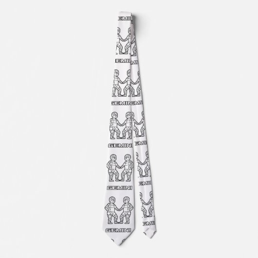 Gemini sterrenbeeld Stropdas (Voorkant)