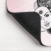 Gemini Sterrenbeeld Symbool en Teken Roze Muismat (Hoek)