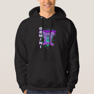 Gemini sterrenbeeld vaporwave esthetiek 80s 90s Me Hoodie
