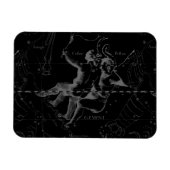 Gemini Sterrenbeeldkaartgravure door Hevelius Magneet (Horizontaal)