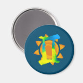 Gemini Sun Magnet (Voorkant / Achterkant)