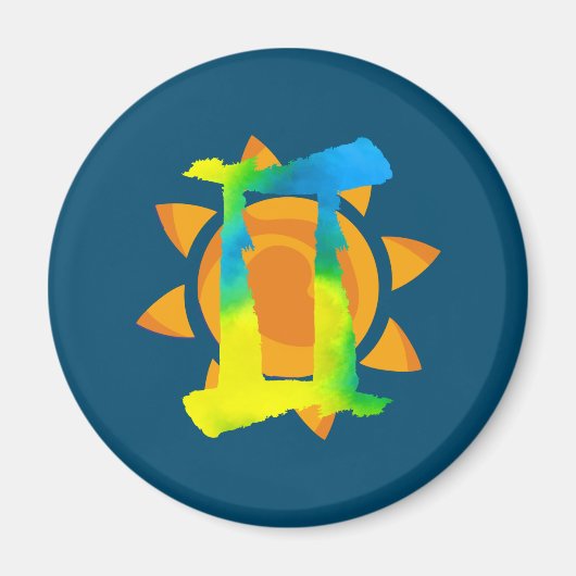 Gemini Sun Magnet (Voorkant)