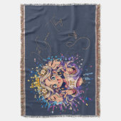 Gemini Sweet 16 Custom Name Blanket Deken (Voorkant Verticaal)