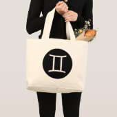 Gemini Symbol Grote Tote Bag (Voorkant (product))