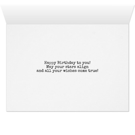 Gemini Symbol Happy Birthday Horoscope Zodiac (Binenzijde Horizontaal (Onderkant))