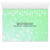 Gemini Symbol Happy Birthday Horoscope Zodiac (Binenzijde Horizontaal (Onderkant))