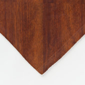 Gemini Symbol op een bruine Mahogany-achtige afdru Fleece Deken (Hoek)