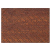 Gemini Symbol op een bruine Mahogany-achtige afdru Tafelkleed (Voorkant (Horizontaal))