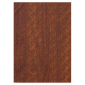Gemini Symbol op een bruine Mahogany-achtige afdru Tafelkleed (Voorkant)