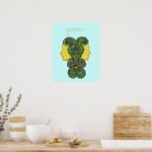 Gemini Symbol Poster (Keuken)