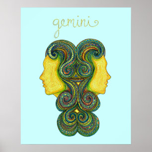 Gemini Symbol Poster