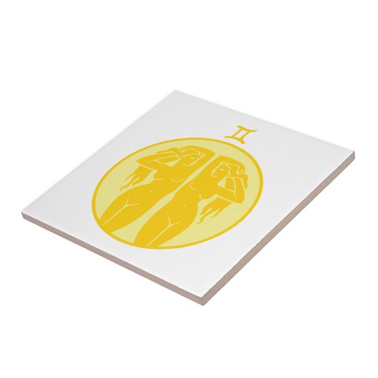 Gemini Symbol Tegeltje (Zijkant)