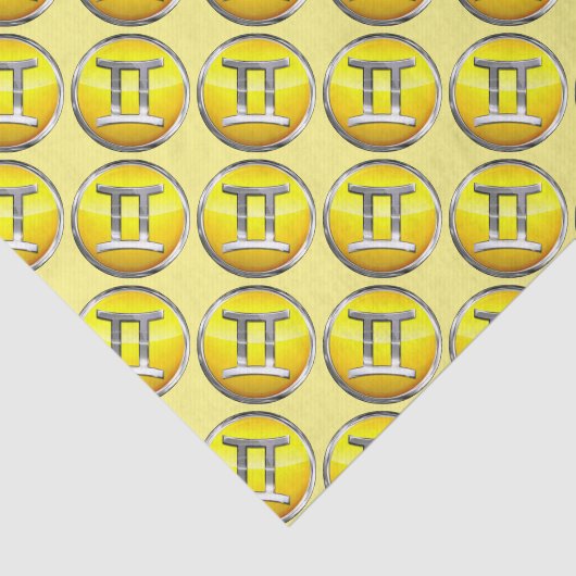 Gemini Symbol Tissuepapier (Detail)