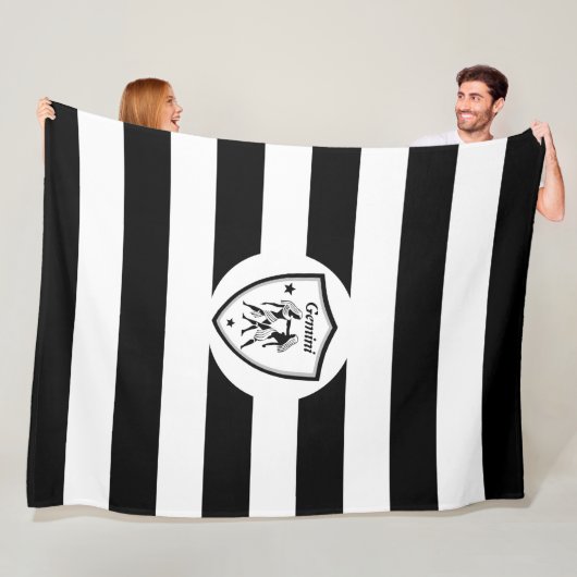 Gemini-symbool Fleece Deken (In situ)