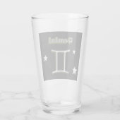 Gemini-symbool  glas (Achterkant)
