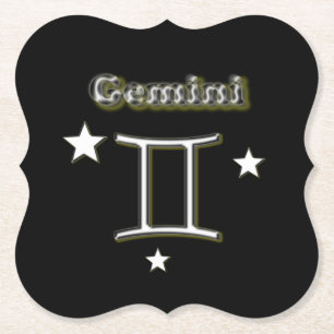 Gemini-symbool Kartonnen Onderzetters