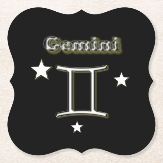 Gemini-symbool Kartonnen Onderzetters (Voorkant)