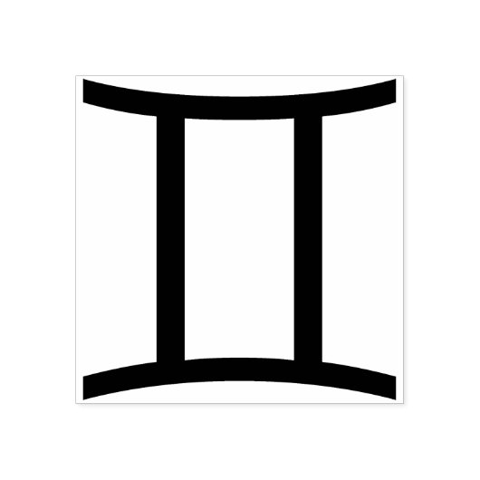 gemini symbool kunststempel rubberstempel (Afrduk)