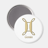 Gemini-symbool Magneet (Voorkant / Achterkant)