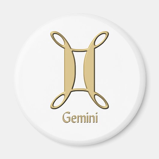 Gemini-symbool Magneet (Voorkant)