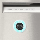 Gemini Symbool – Minimaal Astrologie Embleem Magneet (Insitu (Vaatwasser))