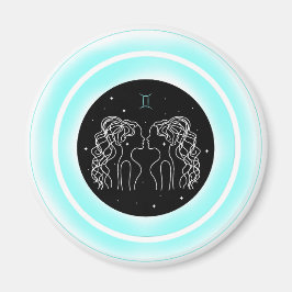 Gemini Symbool – Minimaal Astrologie Embleem Magneet