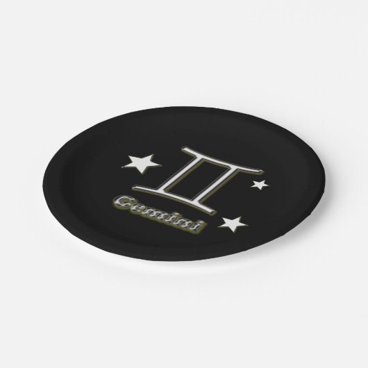 Gemini-symbool Papieren Bordje (Gekanteld)
