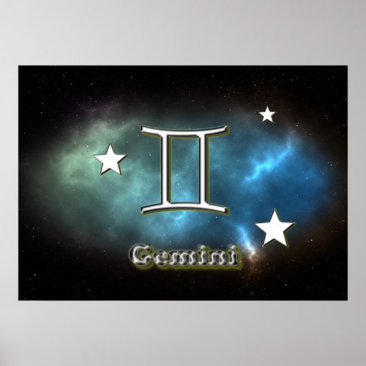 Gemini-symbool Poster (Voorkant)