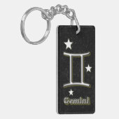 Gemini-symbool Sleutelhanger (Voorkant Links)