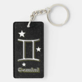 Gemini-symbool Sleutelhanger (achterkant)