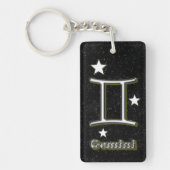 Gemini-symbool Sleutelhanger (Voorkant)