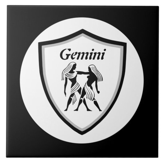 Gemini-symbool Tegeltje (Voorkant)