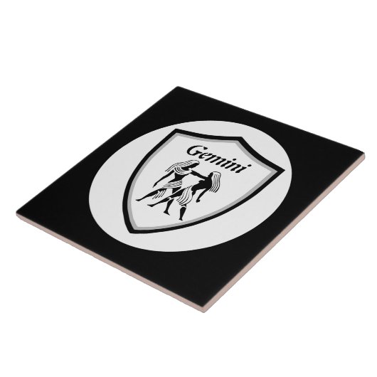 Gemini-symbool Tegeltje (Zijkant)