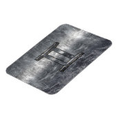 Gemini tekent zich aan in Distress Sver Steel Styl Magneet (Linkerzijde)